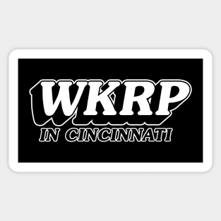 WKRP in Cincinnati (white) Sticker
